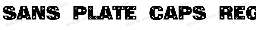 Sans Plate Caps Regu字体转换